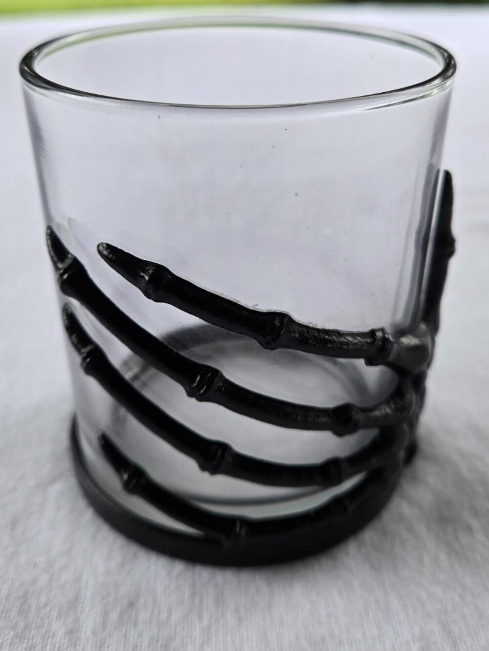Skeleton Hand Gothic Whisky Glass Halloween Party Barware Witchy Spooky
